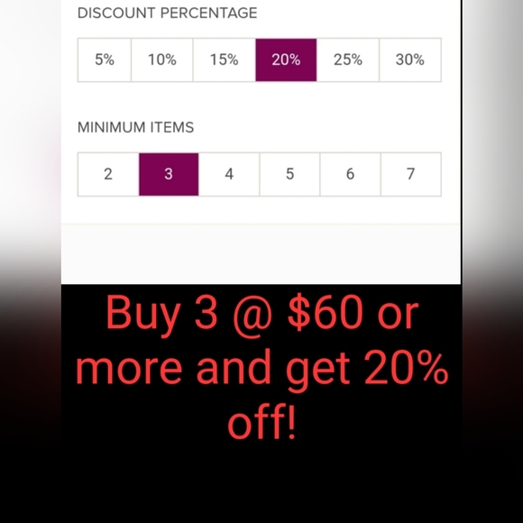 Buy 3 At $60+ For 20% Off! - Picture 1 of 4
